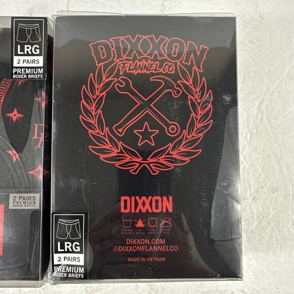 NIB Dixxon Flannel Company Men’s Large Premium Boxer Briefs Assorted 4 Pairs - Picture 3 of 3